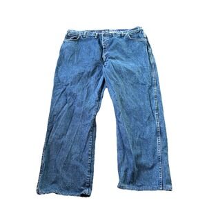 Bulwark FR Cat2 2112 Mens 48x30 Work Pants Relaxed Denim Blue Jeans